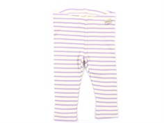 Petit Piao leggings lavender/cream striber